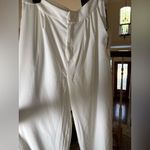 Haute Monde Wise Leg White Button-Up Pants Photo 6
