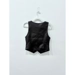 Aritzia Wilfred Desire Vegan Faux Leather Vest Gilet Top Black Womens Size Small Photo 2