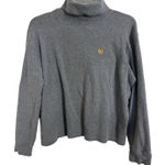 Ralph Lauren Vtg 90s Lauren  Gray Turtleneck Long Sleeve Size LP RLL Crest Preppy Photo 0