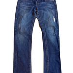 True Religion World Tour Drew Straight Distressed Jeans Women’s Sz 26 Button Fly Photo 0