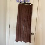 Princess Polly NWT |  women’s‎ brown velour casual pants — size 12 Photo 3