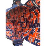 UNIVERSITY OF AUBURN Fabric Logo Blue Orange Shoulder Bag Photo 2