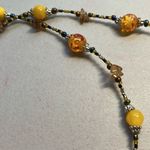 Earth tones, glass bead necklace Brown Photo 2