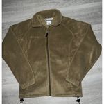 Columbia  Women’s light Brown Fleece Full Zip Up Sweater Jacket Sweatshirt Size S Photo 0