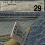 Rag and Bone  Women's Wide Leg Cropped Raw Hem Jeans Size 29 High Rise Photo 8