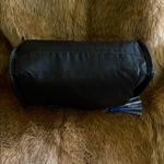 Victoria's Secret  Black Cosmetic Bag with Blue Tassel Accent Photo 4