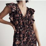 Madewell NWT Ruffled Jumpsuit Fall Floral Small Wide Leg Small Photo 2