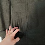 EXPRESS Khaki Olive Green Wool Blend Funnel Neck Peacoat Jacket Size XSmall EUC Photo 2