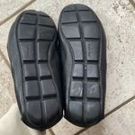 Prada  Black Crystal Embellished Leather Loafers Photo 10