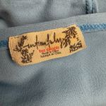 Free People  Light Blue V Neck Thong Bodysuit Snap Closure Women's Size medium Photo 5