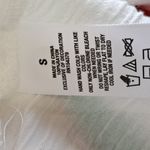 Aeropostale  Womens Long Sleeve Button Front Peplum Top Beige Size‎ S 100% Rayon Photo 3