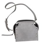 Dream Control Grey Small Crossbody/Handle Purse Studded Faux Leather Vegan Gray Photo 11