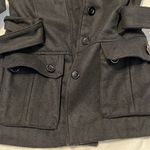 Ambiance szS black button front jacket with belt needs cleaning GUC Photo 5