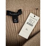 Talbots NWT  Beige Ribbed Knit Sparkley Metallic Pull On Midi Skirt Womens Sz XL Photo 5