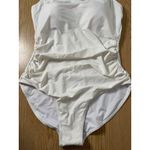 SheIn B6 New Women’s 1pc Ruched Sides Swimsuit White size XL Photo 1