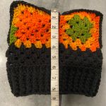 Handmade Crochet Cat Animal Ear Beanie Hat Cozy Ribbed Brim Stretch Winter Hat Photo 5