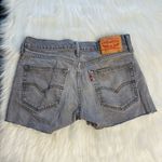 Levi's Levi’s 511 Slim Fit Distressed Gray Denim Cut Offs Photo 4