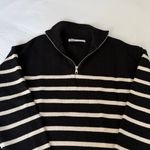 ZARA  Striped Quarter Zip Photo 1