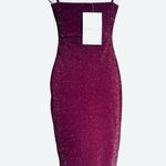 NWT GILLI Wine Burgundy Glitter Spaghetti Straps Wrap Over Dress Size Small S Photo 2