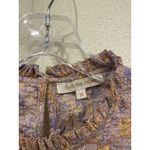 Love The Label Josepha Blouse Womens Medium Purple Floral Ruffle Flutter Top Photo 1