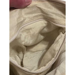 Vintage 80s Gasson Crescent Leather Beige‎ Shoulder Bag Retro Minimalist Casual White Photo 6