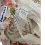 Reformation RARE MAXI FLORAL PINK CREAM KIMONO SLEEVES WRAP DRESS XL EUC Photo 4