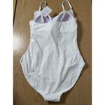 SheIn B6 New Women’s 1pc Ruched Sides Swimsuit White size XL Photo 2