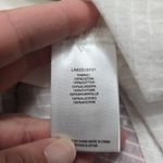 Molly Bracken  White Sheer Peplum Button-Front Blouse Size Medium Photo 7