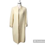 Fleurette vintage Union cream‎ mohair wool long duster coat quiet luxury large White Photo 1
