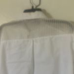 Marc New York  Fish net accented Classic White ladies Shirt large Photo 3