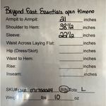 Beyond East Essentials open kimono, floral with embroidered details, size Medium Photo 6