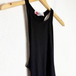 Free People  Bethany Midi Dress Size Small Black Cut Out Asymmetrical Hemline Photo 5