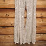Mac Duggal 26596 SEQUINED DROP SHOULDER LONG SLEEVE JUMPSUIT Nude Gold 10 Photo 10