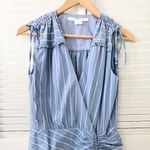 Veronica Beard  Teagan Striped Dress Blue Kelly Green size 4 Photo 6