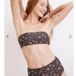 Madewell Bikini Top Womens XXL XXLarge Wildplains Floral Reversible Bandeau B1 Photo 7