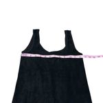 Anwnd  black soft terry cloth style dress Photo 2