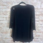 Sympli Black Jersey Knit Cutout Top Size 14 Photo 3