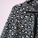 Rachel Zoe NWT Gray & Black Leopard Print Full Zip Knit Jacket Photo 2