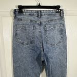 Pretty Little Thing NWT Pretty Little Thing Vintage Wash Raw Hem Slim Flare Jeans 6 Photo 5