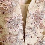 Mac Duggal NWT 70224 Pink Floral Applique Long Sleeve Illusion Gown Size 8 Photo 4