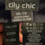 City Chic  Women’s Romper Jumper Black Orange Paisley V Neck Plus 24 Photo 8