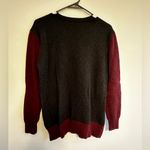 Vince  Maroon‎ Colorblock Wool Cashmere Zip Sweater small Photo 5