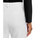 AQUA  White Flare Leg Trousers Button Accents Career Pants Size‎ L Photo 5