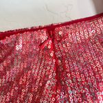 Blue Life Blue‎ Life | Sparkly Sequins Micro Mini Lined Shorts in Rainbow Red Sz Medium Photo 6
