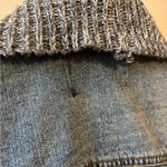 BKE  Denim Jacket with Knit Collar Photo 9