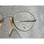 Elle  Eyeglasses Frames ONLY Women's  Gold Metal Full Rim Oval 50-18-135 Photo 13