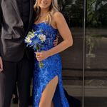 Breeze Boutique Prom Dress Blue Size 0 Photo 1