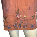Johnny Was  Aimee Puff Sleeve Peasant Top In Pink Floral embroidered Size Small. Photo 2