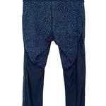 Lululemon  Deep Breath Crop Leggings Women’s Size Small Teal Shatter Weave Photo 0