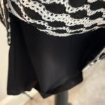 Emma & Michele Black White Crochet Lined Summer Lightweight Knee Casual Dress Halter Top Medium Photo 4